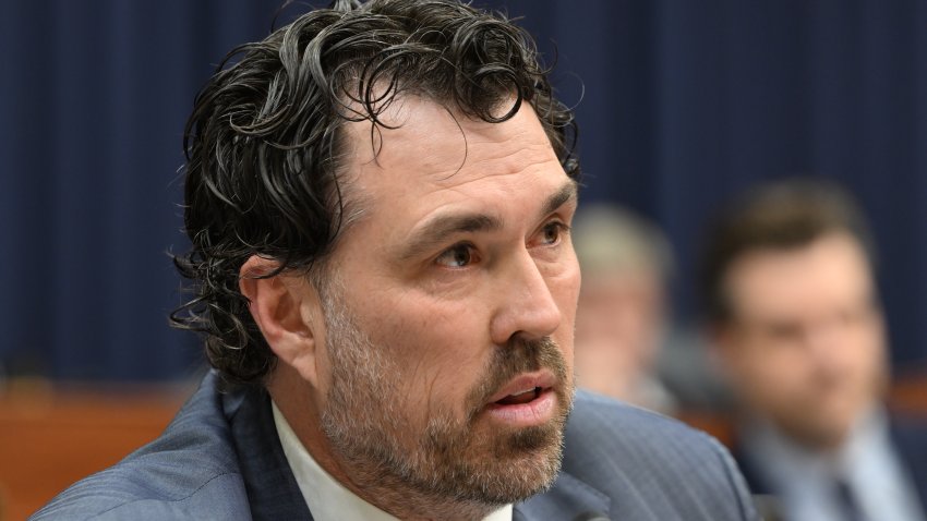 WASHINGTON DC, UNITED STATES – FEBRUARY 29: United States Representative Morgan Luttrell speaks during a hearing before the House Armed Services Committee at the Rayburn House Office Building in Washington DC, United States on February 29, 2024.