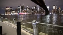 NEW YORK, NY - MAY 17: Broken railing is seen as the Mexican navy tall ship, making a festive visit to New York, crashes into the Brooklyn Bridge on May 17, 2025 in New York City. A Mexican navy sailing ship crashed into the Brooklyn Bridge on May 17, killing two sailors and injuring 19 others on board the craft as the tops of its masts were sheared off. (Photo by Liao Pan/China News Service/VCG via Getty Images)