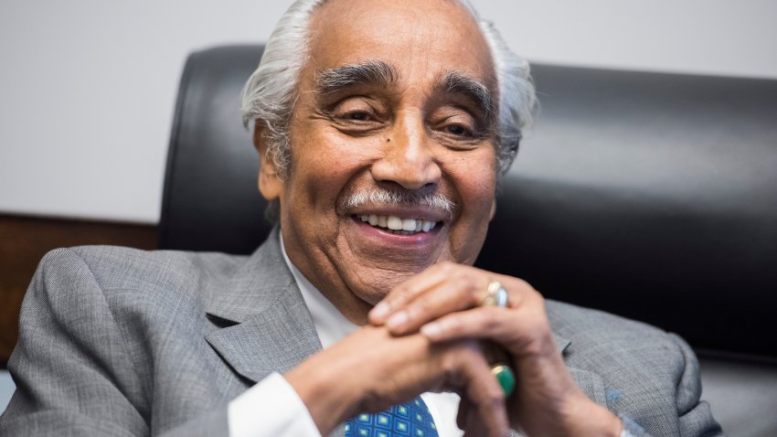 UNITED STATES – DECEMBER 02: Rep. Charlie Rangel, D-N.Y., is interviewed by Roll Call in his Rayburn Building office, December 2, 2016