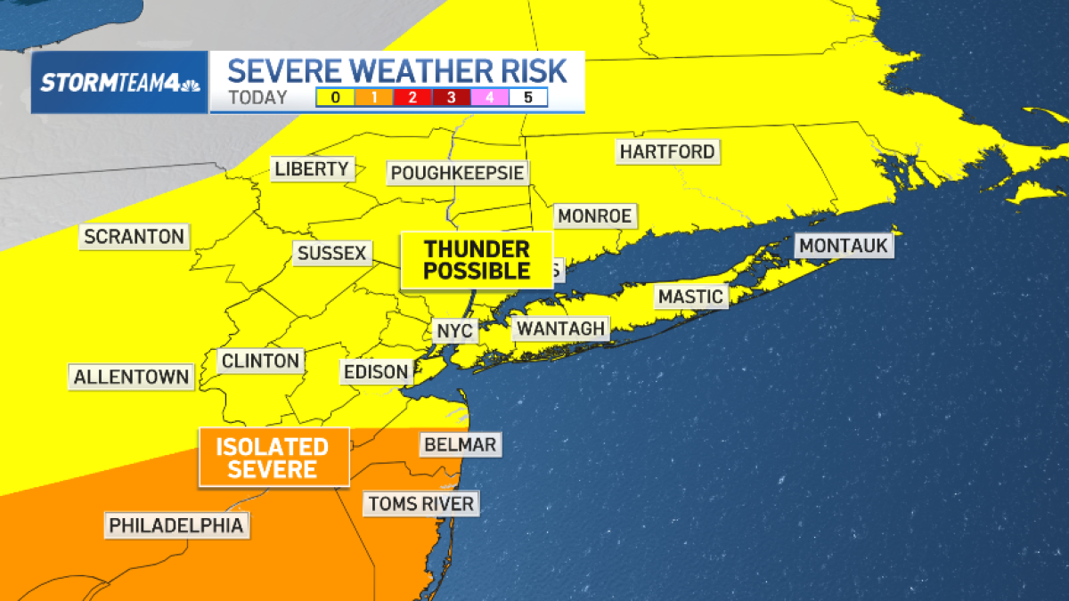 NYC Weekend Weather: Soggy Saturday, Severe Storms Tonight!