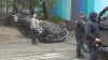 Car goes airborne out of Jersey City garage crashing onto sidewalk feet from daycare