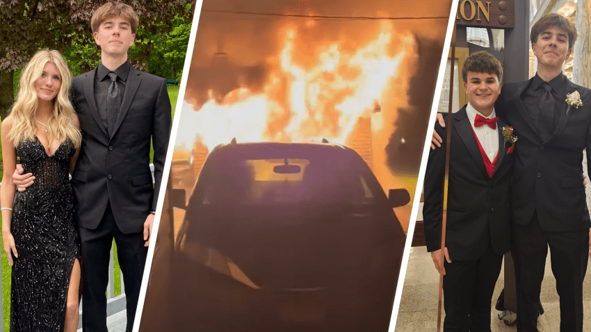 New York teens save family from garage fire on way home from prom