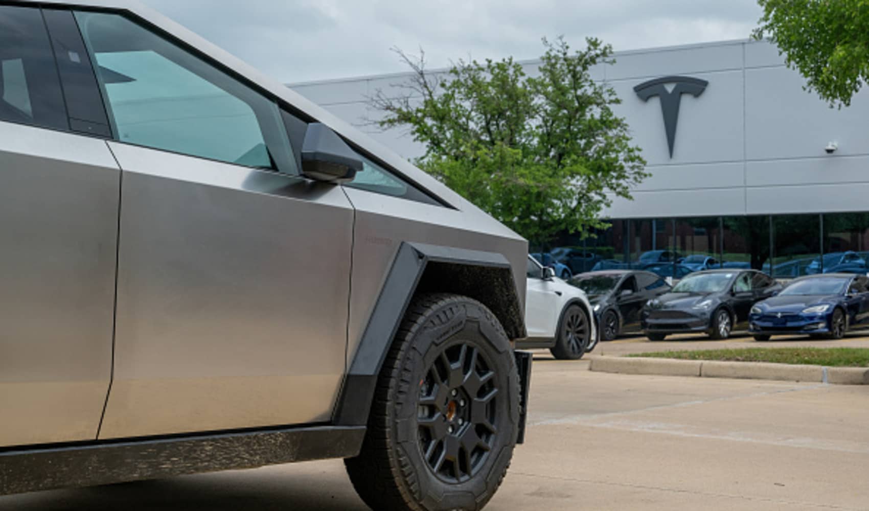 Tesla stock slips after report EV maker is halting Cybertruck and Model Y production