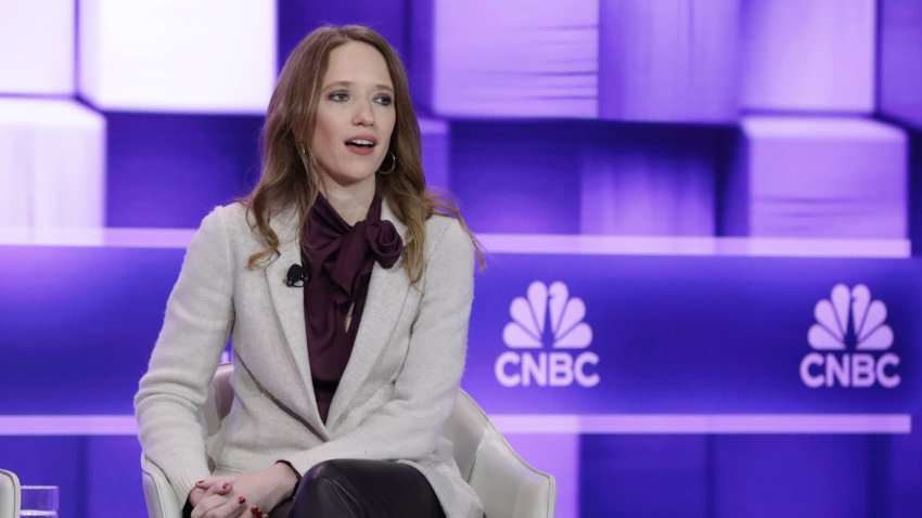 Kate Ryder, CEO of Maven, speaking at the CNBC Changemakers Summit in New York on April 18th, 2024.
