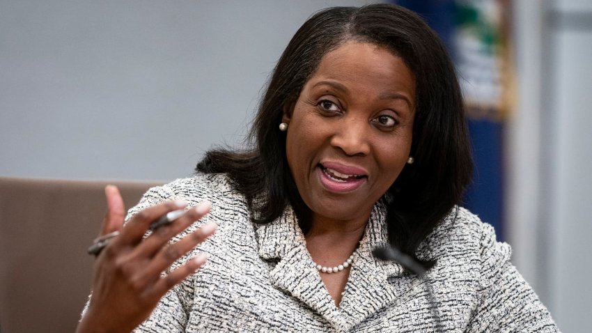 Lisa Cook, governor of the US Federal Reserve, speaks during a Fed Listens event in Washington, DC, US, on Friday, March 22, 2024. 