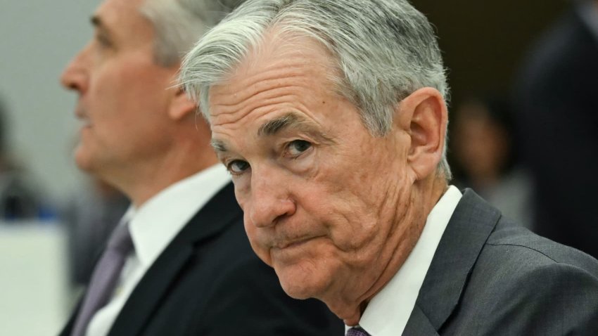 US Federal Reserve Chair Jerome Powell waits to speak during a conference marking the 75th anniversary of the International Finance Division of the Federal Reserve Board in Washington, DC, on June 2, 2025.