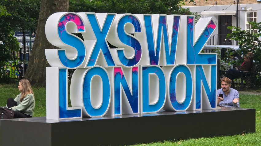 SXSW had branding all around the neighbourhood of Shoreditch in London.