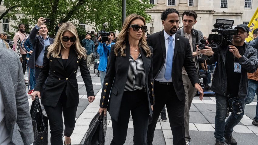 Alina Habba, Acting U.S. Attorney for the District of New Jersey, arrives at the courthouse where Mayor of Newark, Ras Baraka’s hearing will be held on May 15, 2025 in Newark, New Jersey.