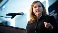 Michelle Bowman, incoming vice chair for supervision at the US Federal Reserve, arrives for a Psaros Center for Financial Markets and Policy event at Georgetown University in Washington, DC, US, on Friday, June 6, 2025.