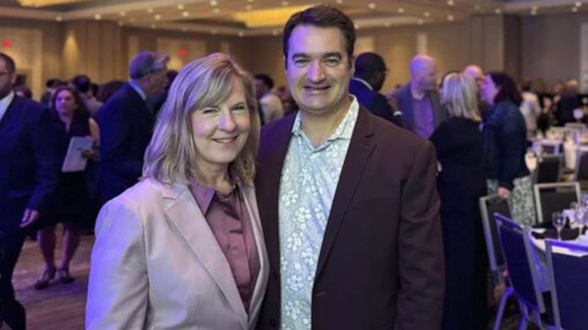 Melissa Hortman and her husband, Mark at the the annual Humphrey-Mondale Dinner on June 13, 2025 at the Minneapolis Hilton.