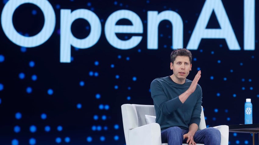 Open AI CEO Sam Altman speaks at the annual Snowflake Summit in San Francisco, California on June 02, 2025.
