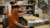 Mike Jelliff at his GeekStands warehouse in Tyler, Texas, on June 6, 2025. Jelliff sees three times more returns of his professional music gear on Amazon, compared to the average on other marketplaces like eBay and Walmart.