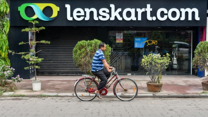 A lenskart shop as seen in Kolkata , India, (Photo by Debarchan Chatterjee/NurPhoto via Getty Images)