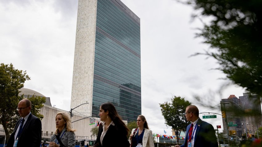 The United Nations headquarters in New York City.