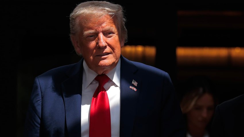 KANANASKIS, ALBERTA – JUNE 16: U.S. President Donald Trump walks out to talk to reporters at the G7 Leaders’ Summit on June 16, 2025 in Kananaskis, Alberta.