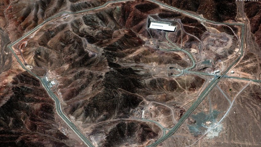 A satellite image shows the Fordo nuclear facility in Iran in this handout image dated June 14, 2025.