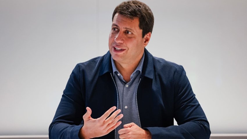 Fabricio Bloisi, chief executive officer of Prosus NV, during an interview in London, UK, on Monday, Oct. 21, 2024. Bloisi took the reins of South Africa’s Naspers Ltd. and its investment arm Prosus NV in July with a plan to double the value of the 110-year-old group within the next four years.