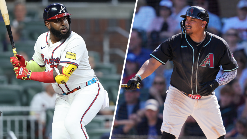 Split image of Marcell Ozuna and Josh Naylor