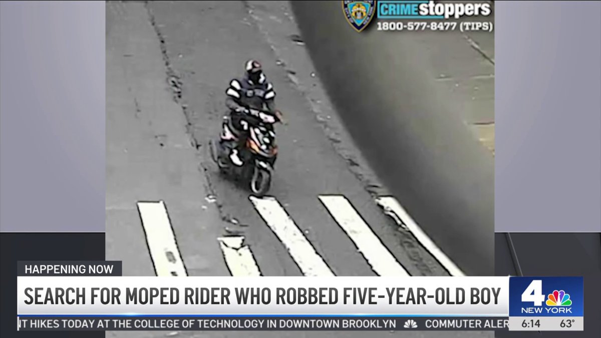 Moped rider robs 5-year-old boy in the Bronx – NBC New York
