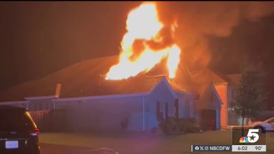 Prosper family's home gutted by fire after lightning strike