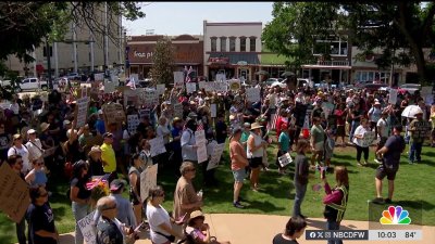 Peaceful ‘No Kings' protests held in Denton and Fort Worth