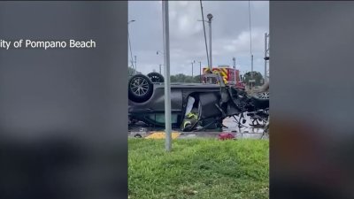 Brightline train slams into SUV in Pompano Beach
