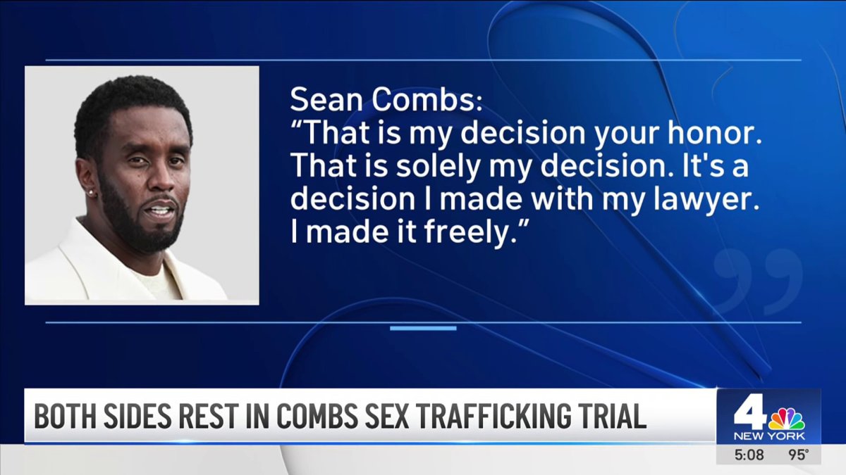 Diddy Sex Trafficking Trial Ends Prosecution, Defense Rests
