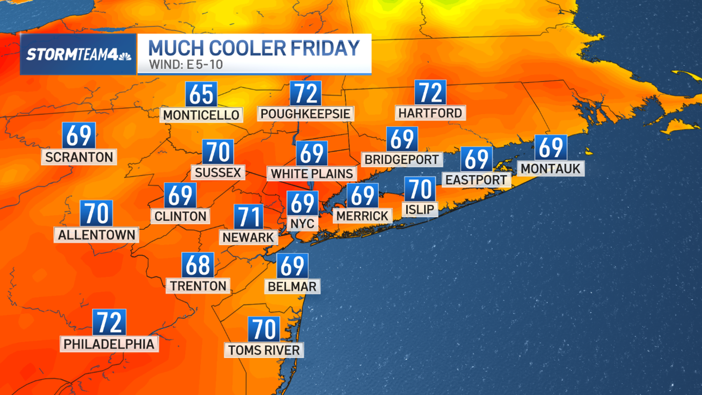 Temperature Map of New York