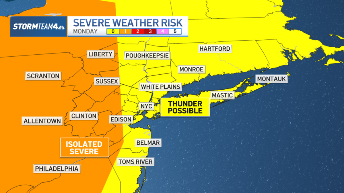 NYC Storms Clear: Weather Update – NBC New York