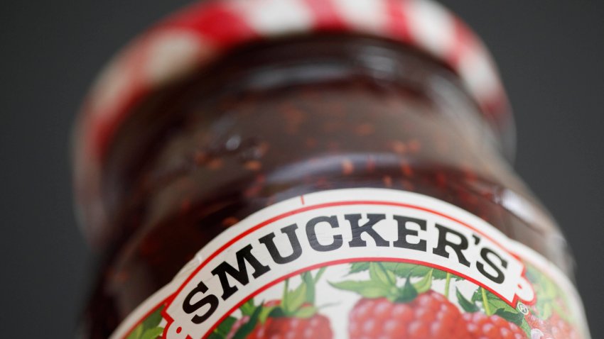FILE – A jar of Smucker’s preserves is displayed on Aug. 16, 2010 in Philadelphia.