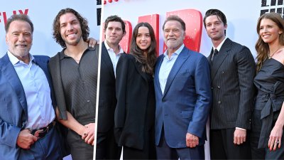 Arnold Schwarzenegger smiles with all 5 kids in rare family red carpet outing
