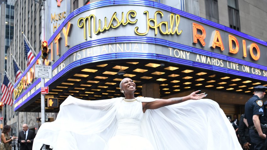 Cynthia Erivo attends the 75th Annual Tony Awards at Radio City Music Hall on June 12, 2022 in New York City. (Photo by Jenny Anderson/Getty Images for Tony Awards Productions )