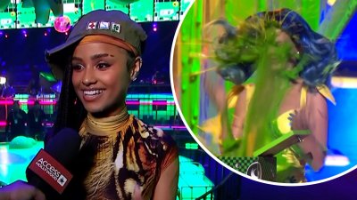 Tyla reacts to Katy Perry's viral sliming at Nickelodeon KCAs