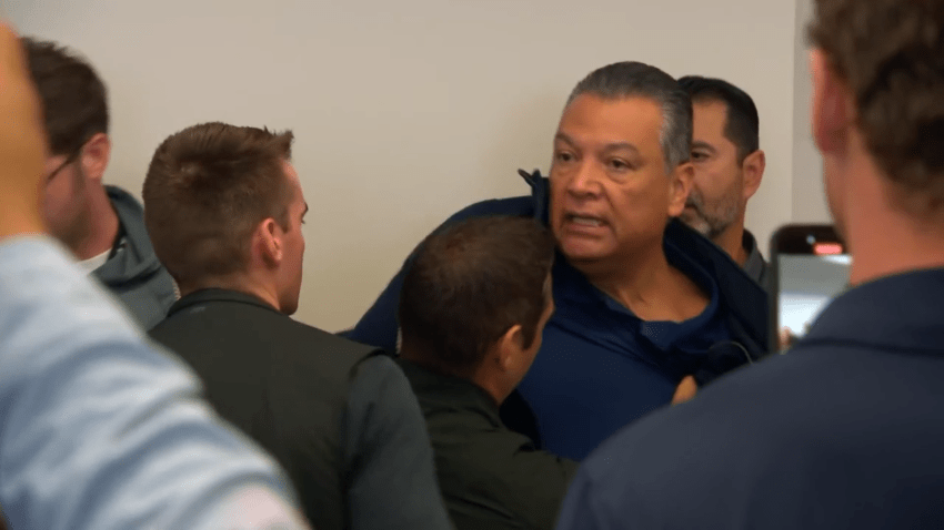 WATCH: Senator forcibly removed from Homeland Security briefing over protest response