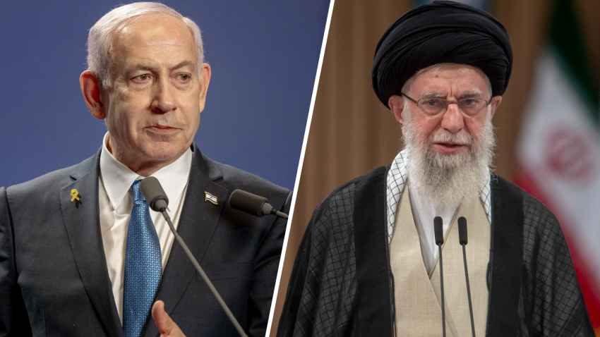 Benjamin Netanyahu and Ayatollah Ali Khamenei