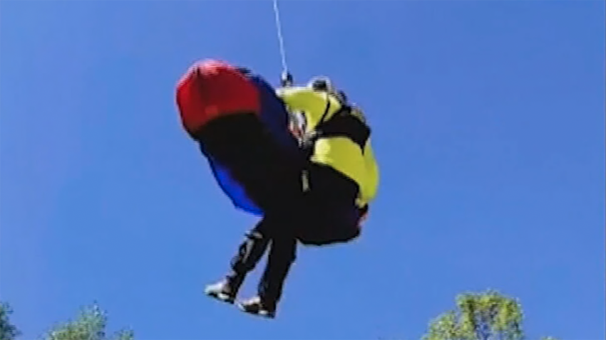 A hiker is airlifted to safety in Utah.