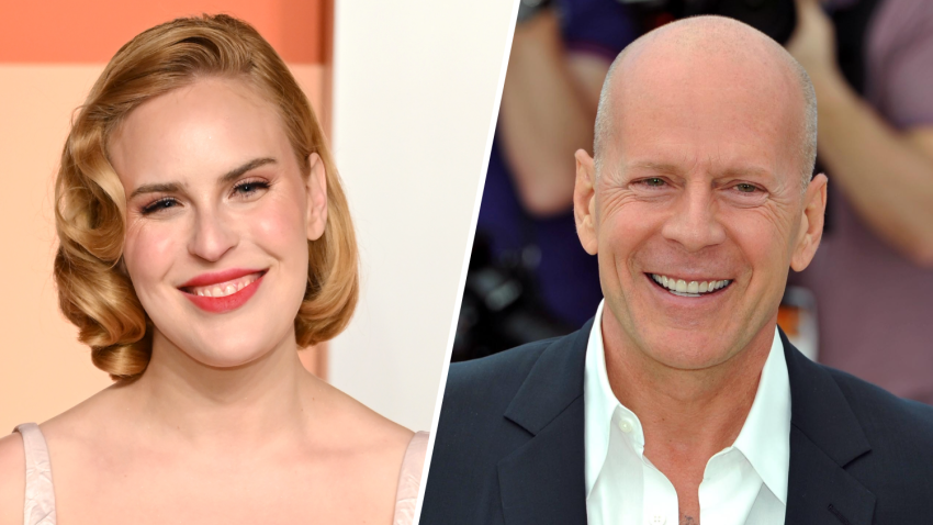 Tallulah Willis (left) and Bruce Willis (right)
