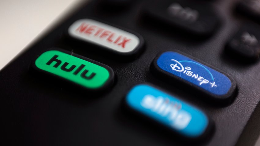 FILE - The logos for streaming services on a remote control on Aug. 13, 2020, in Portland, Ore.