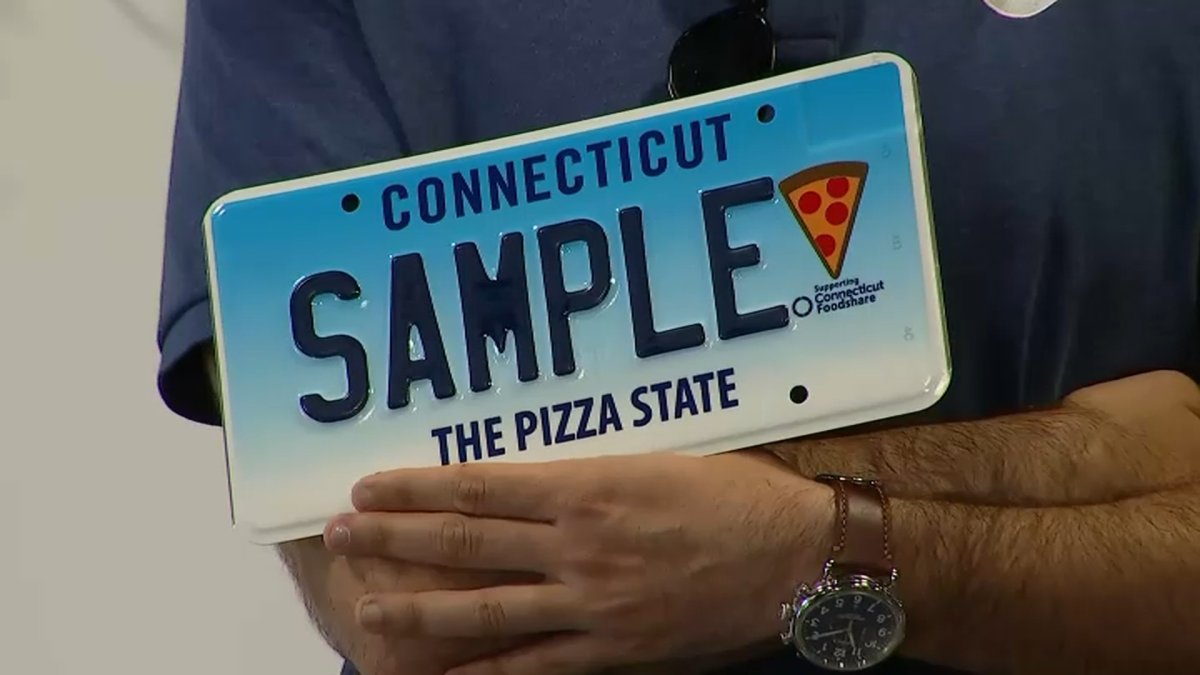Connecticut Launches 'Pizza State' License Plate