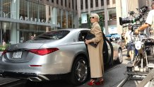 NEW YORK, NY - JULY 25: Meryl Streep is seen on the set of "Devil Wears Prada 2" on July 25, 2025 in New York City. (Photo by Jose Perez/Bauer-Griffin/GC Images)