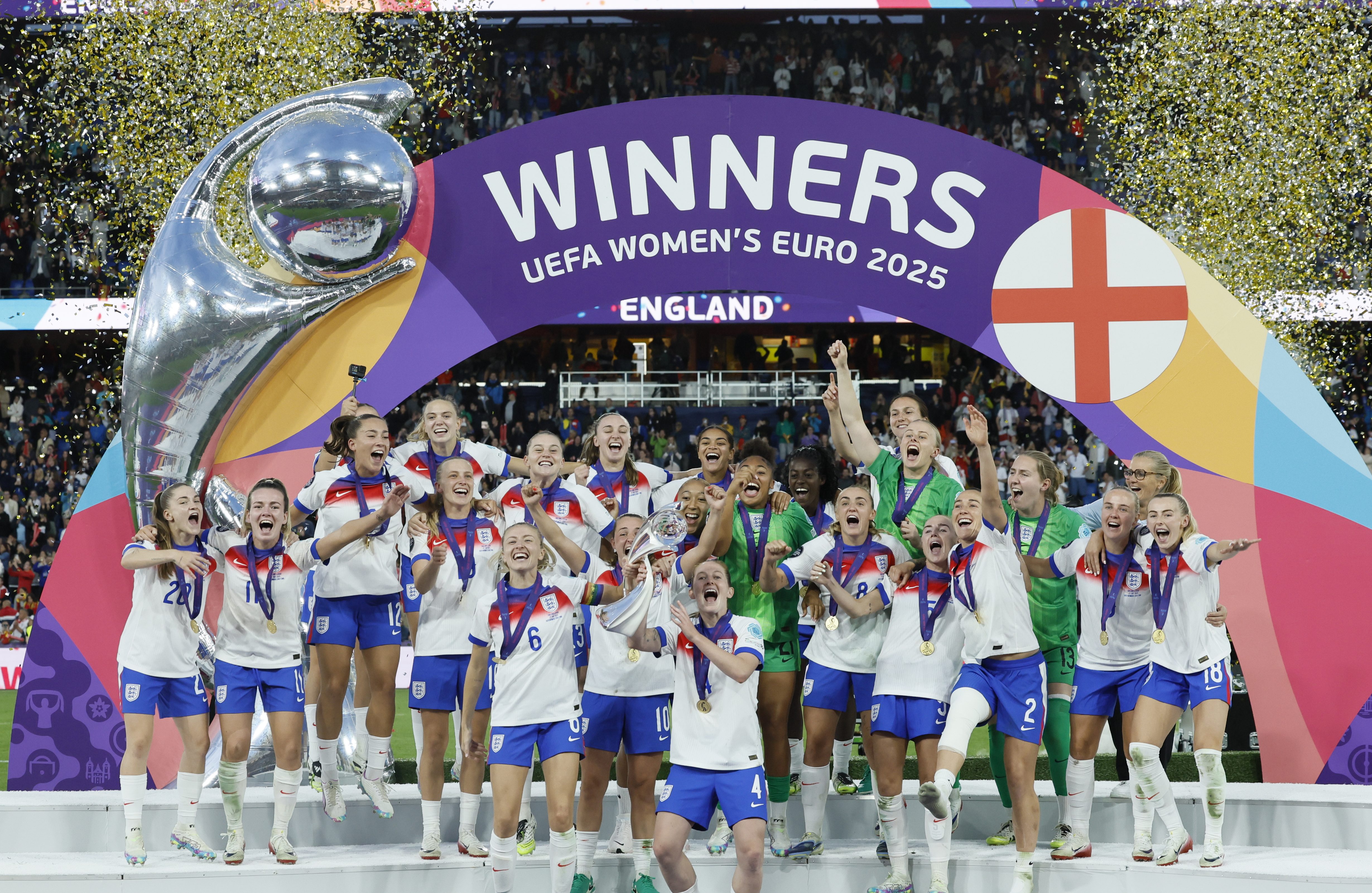 England beats Spain in penalties to win Women's Euros 2025 and repeat