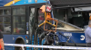 8 hurt after MTA bus crashes into street light pole in Queens