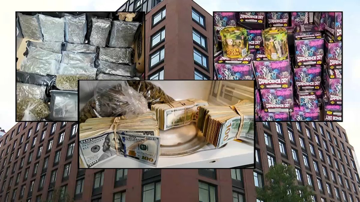 Fireworks, pounds of weed, cash stuffed in microwave - all found in Bronx stash house