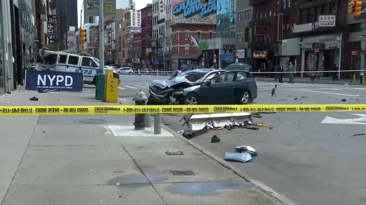 Chinatown morning crash kills 2 as driver tries to flee