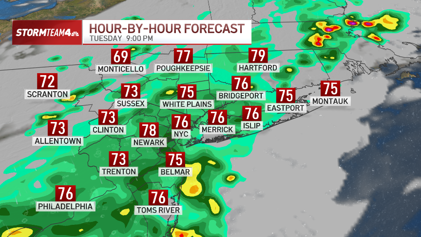 Weather radar: Hour-by-hour forecast as storms threaten NJ – NBC New York