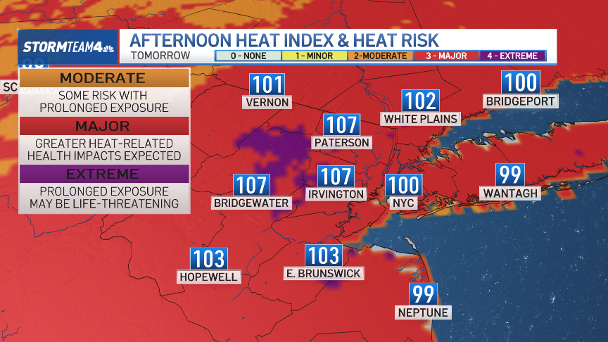 What’s the weather today? NYC forecast brings heat, humidity – NBC New York