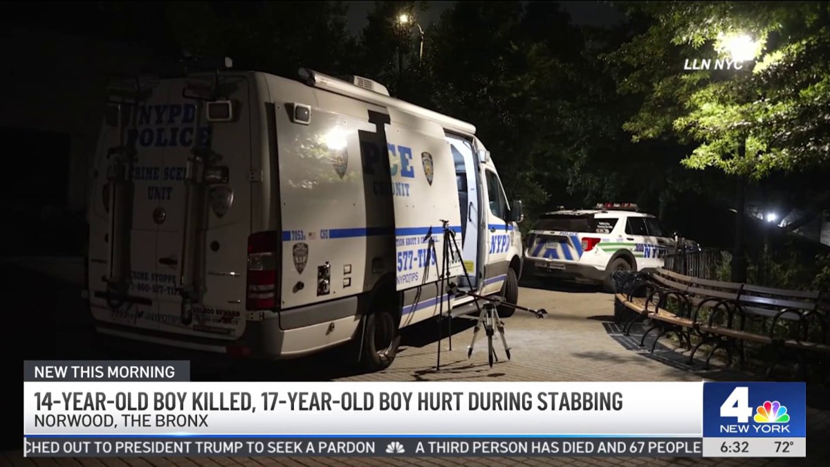 14-year-old boy killed, 17-year-old boy hurt during stabbing – NBC New York