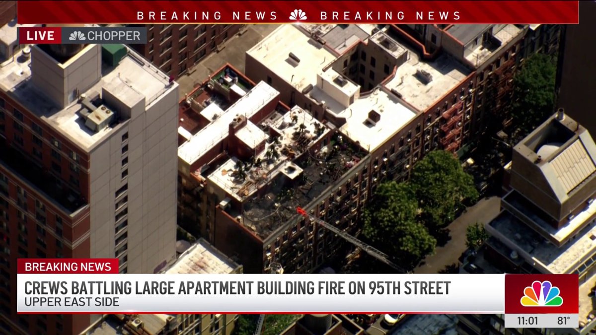 Crews battle large apartment building fire on Upper East Side – NBC New ...
