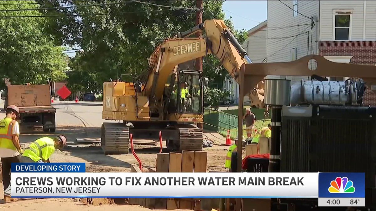 Crews working to fix another water main break – NBC New York