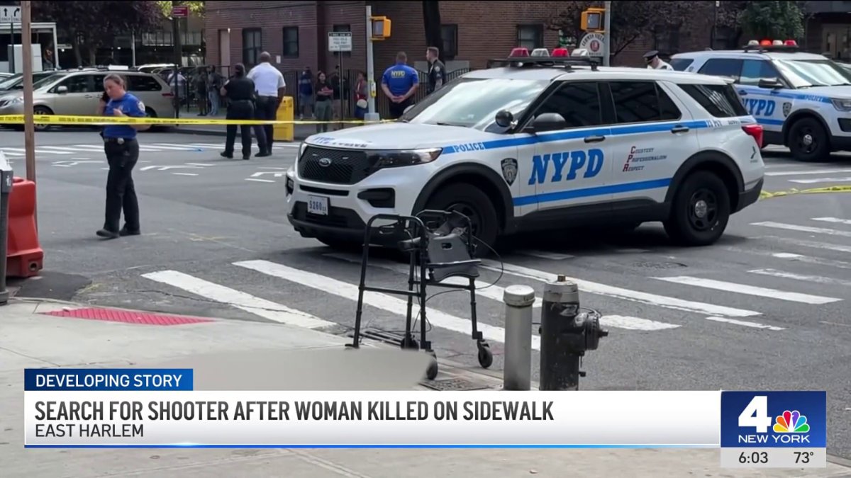 Search for shooter after woman killed on sidewalk in East Harlem – NBC ...